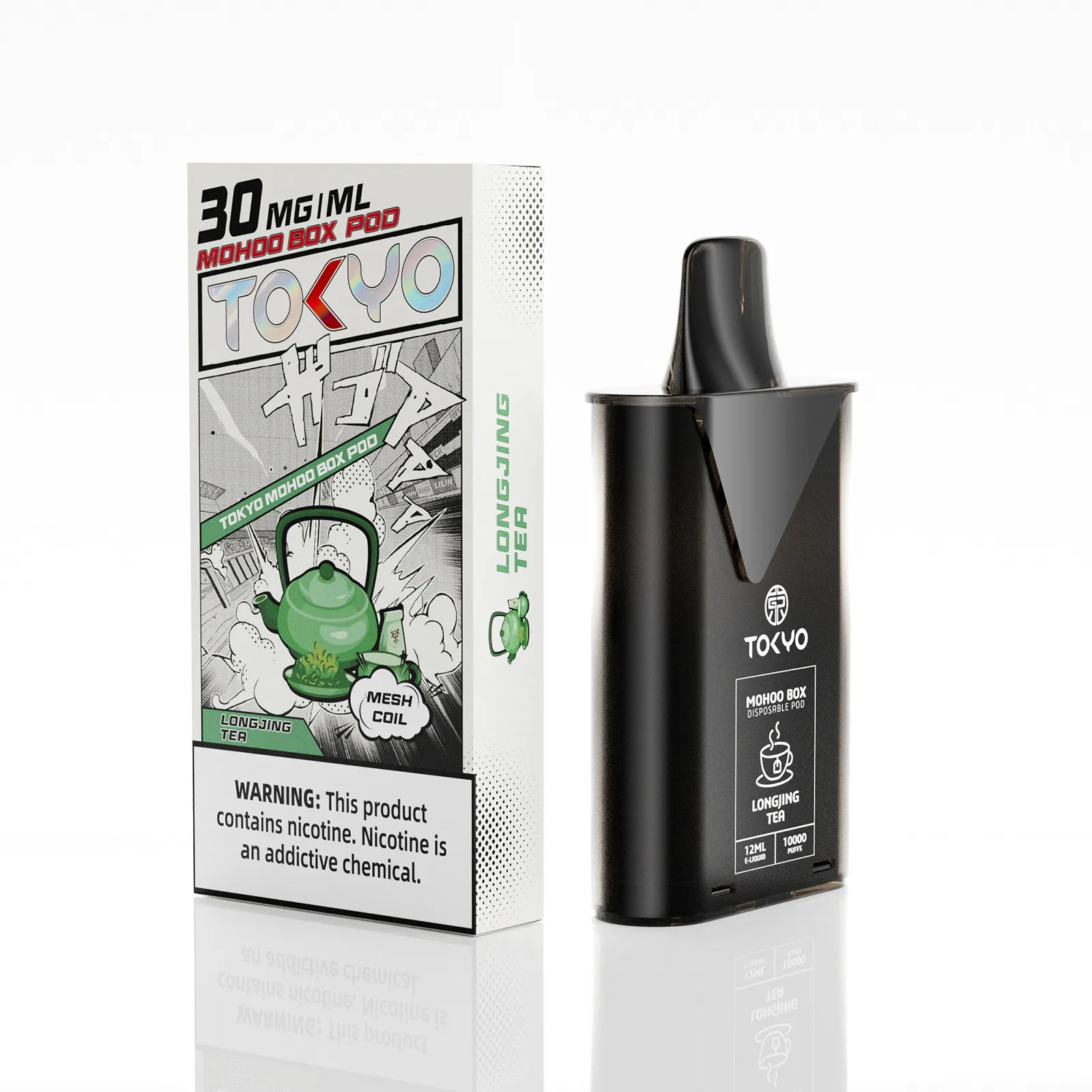 龍井茶味 東京魔盒電子煙彈 - 品茗電子煙中的綠茶清香:圖片 2