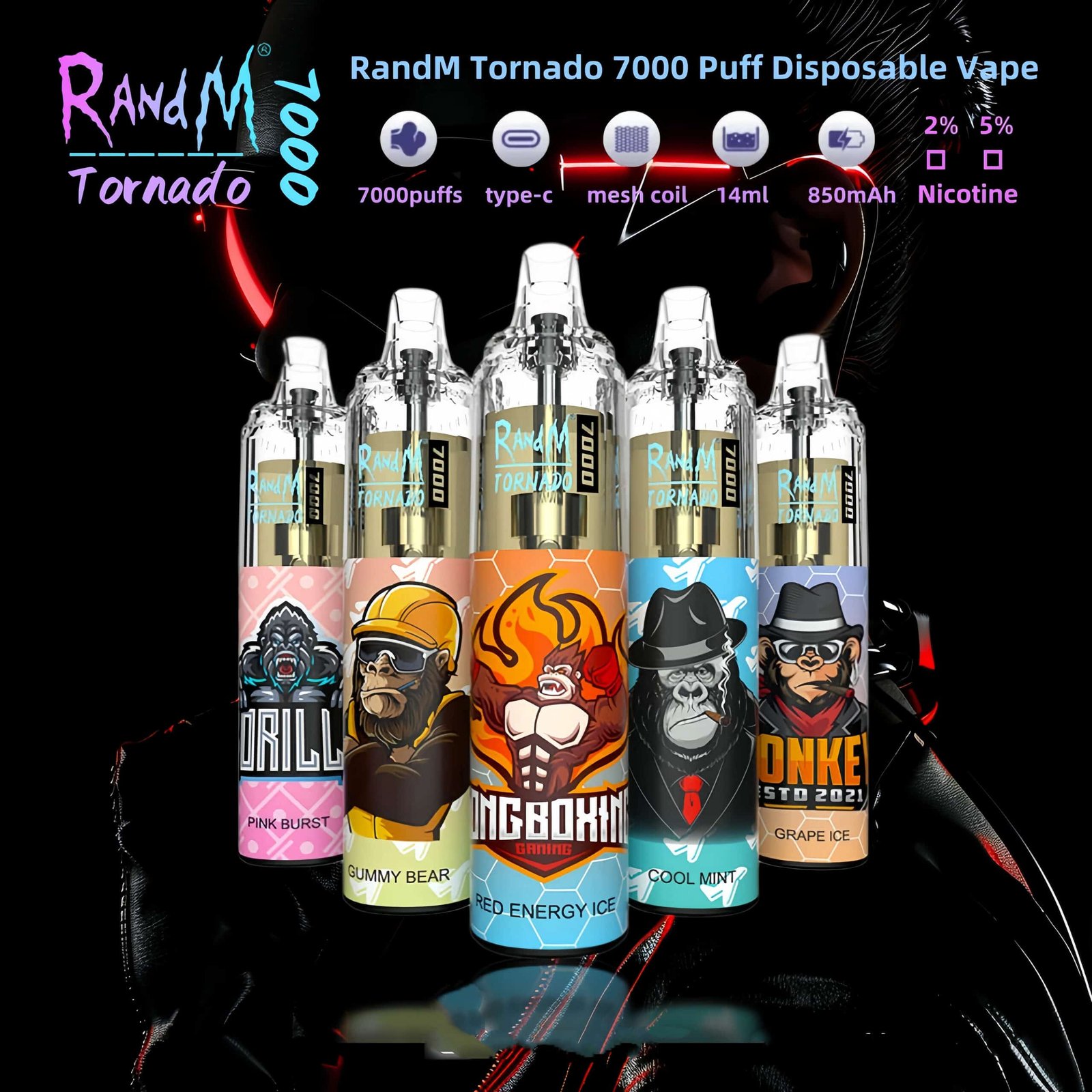 Randm Tornado 7000 Puffs